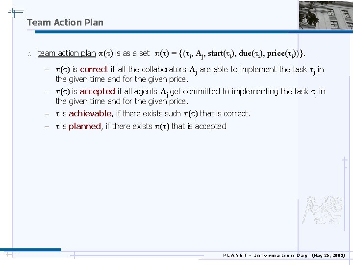 Team Action Plan  team action plan ( ) is as a set (