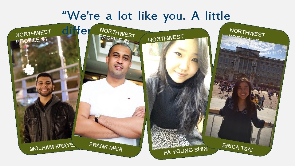 ST NORTHWE 1 PROFILE # “We're a lot like you. A little NORTH different.