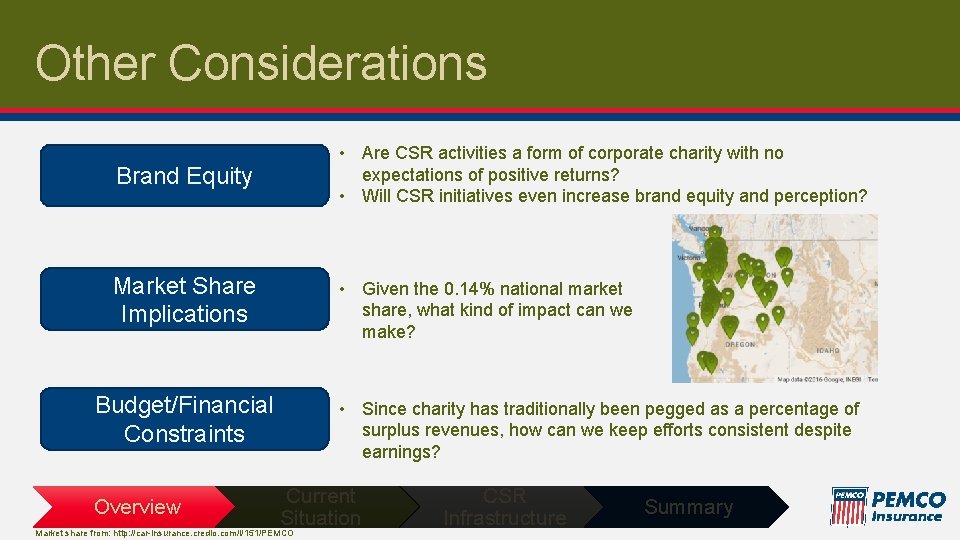 Other Considerations • Are CSR activities a form of corporate charity with no expectations