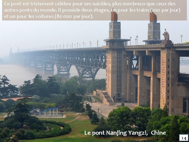 Ce pont est tristement célèbre pour ses suicides, plus nombreux que ceux des autres Ce pont est tristement célèbre pour ses suicides, plus nombreux que ceux des autres