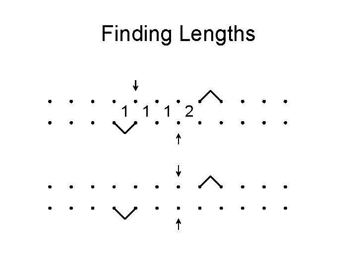 Finding Lengths 1 1 1 2 