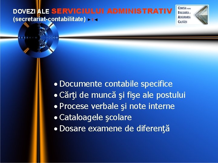 DOVEZI ALE SERVICIULUI (secretariat-contabilitate) ► 1◄ ADMINISTRATIV · Documente contabile specifice · Cărţi de