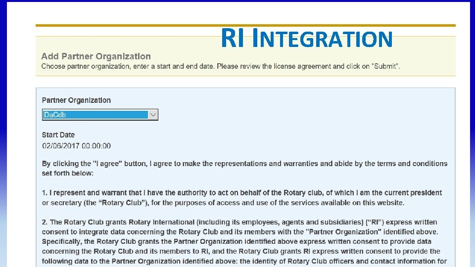 RI INTEGRATION 27 