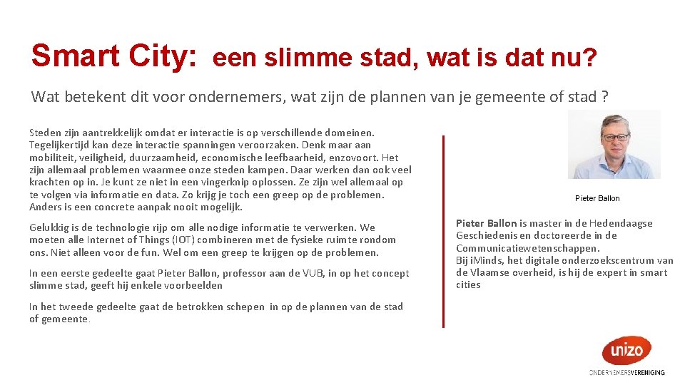 Smart City: een slimme stad, wat is dat nu? Wat betekent dit voor ondernemers,
