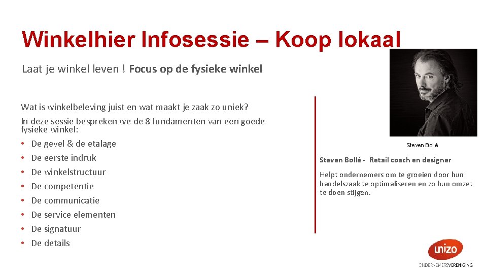 Winkelhier Infosessie – Koop lokaal Laat je winkel leven ! Focus op de fysieke