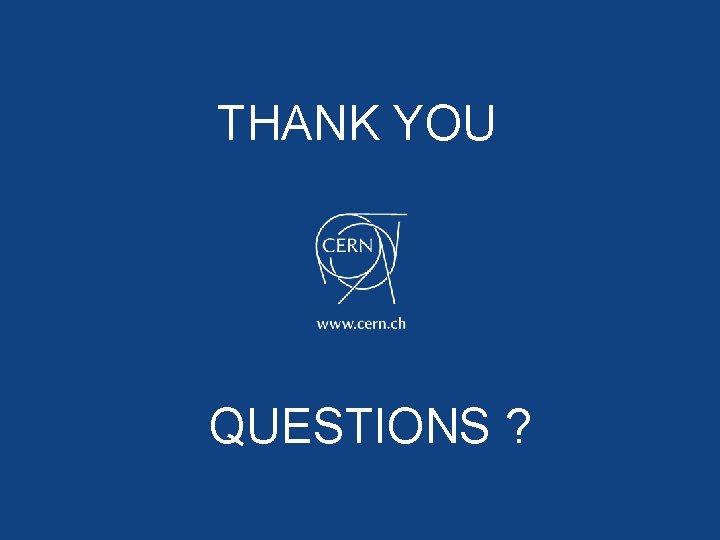 THANK YOU QUESTIONS ? 