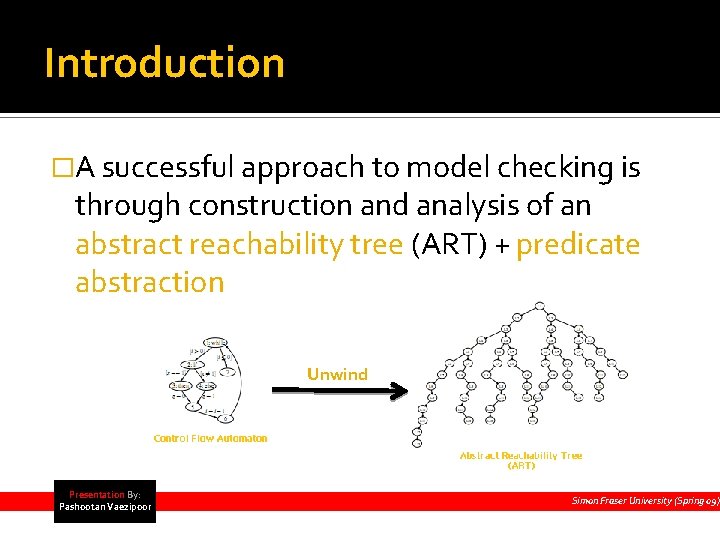 Introduction �A successful approach to model checking is through construction and analysis of an