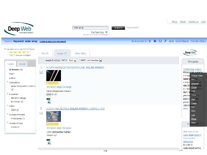 © 2012 Deep Web Technologies, Inc. 18 