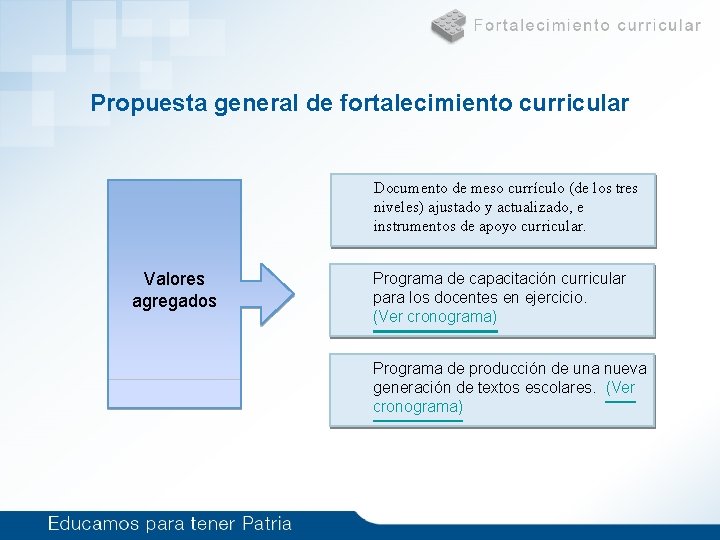 Propuesta general de fortalecimiento curricular Documento de meso currículo (de los tres niveles) ajustado