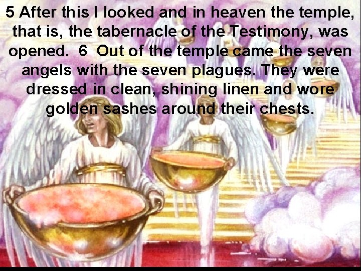 5 After this I looked and in heaven the temple, that is, the tabernacle