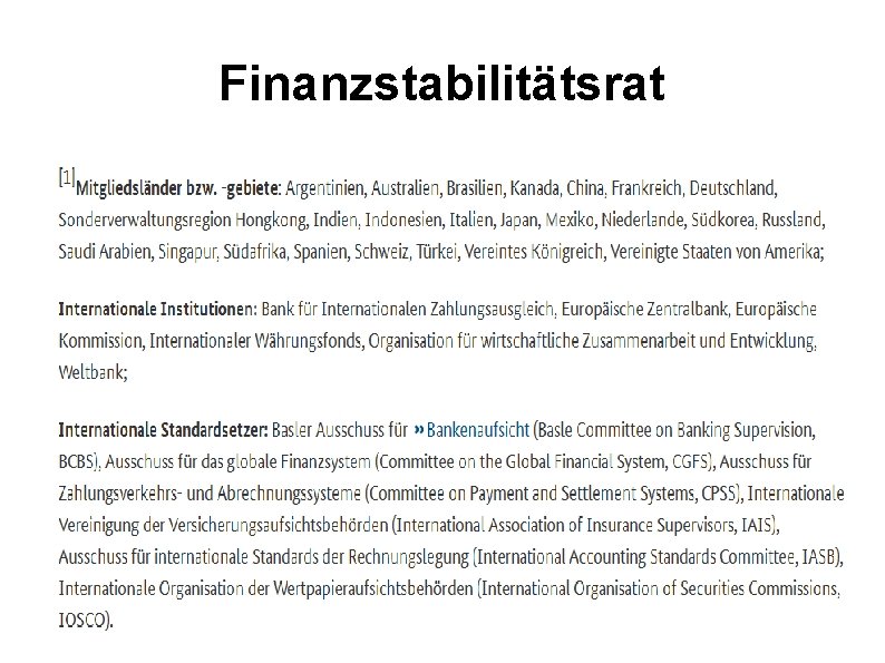 Finanzstabilitätsrat 