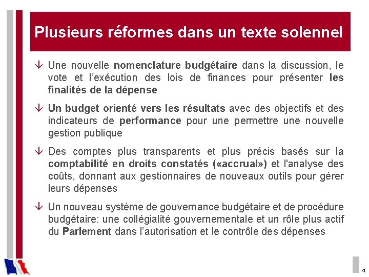 Plusieurs réformes dans un texte solennel â Une nouvelle nomenclature budgétaire dans la discussion,