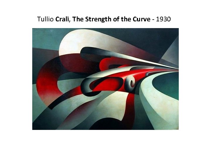 Tullio Crali, The Strength of the Curve - 1930 