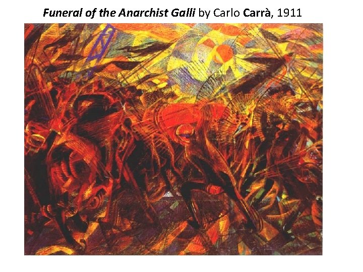 Funeral of the Anarchist Galli by Carlo Carrà, 1911 