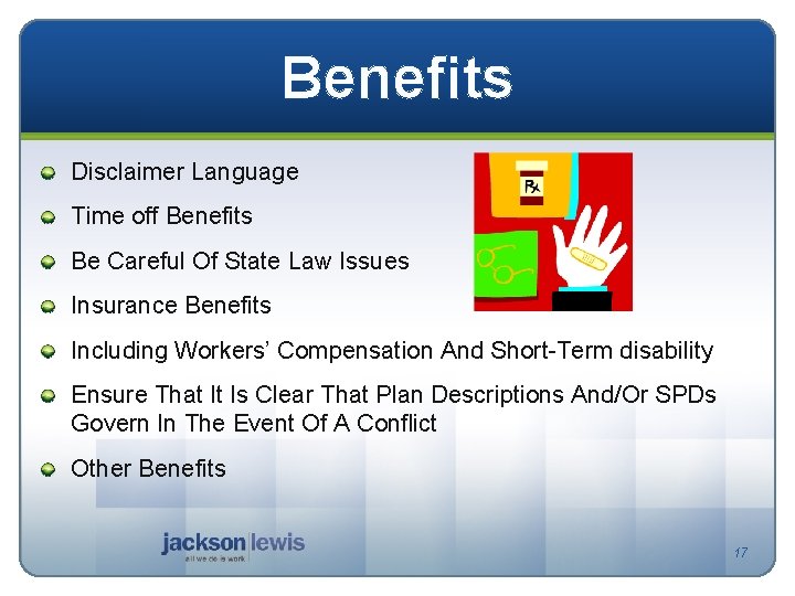 Benefits Disclaimer Language Time off Benefits Be Careful Of State Law Issues Insurance Benefits