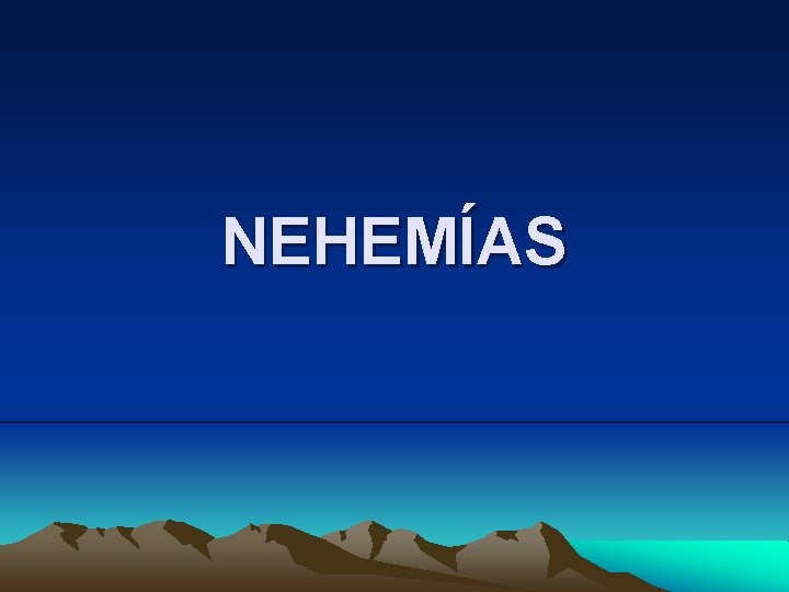 NEHEMÍAS 