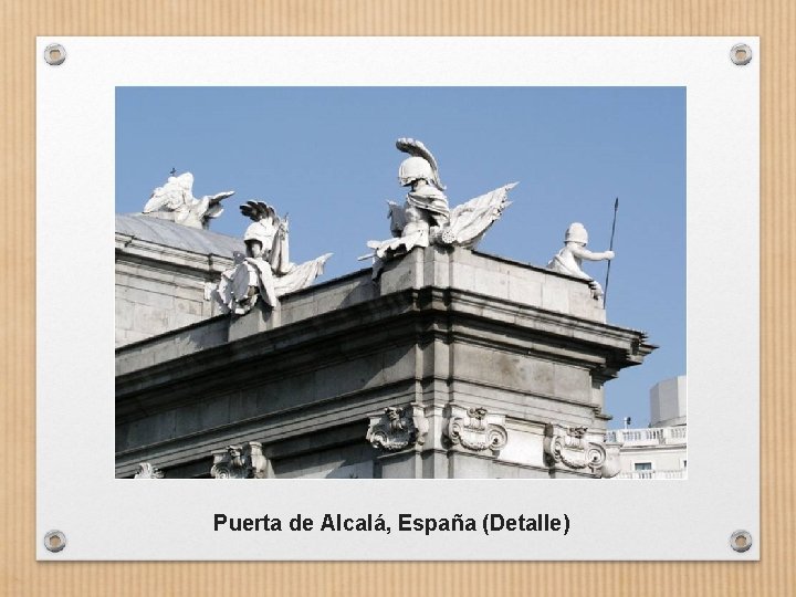 Puerta de Alcalá, España (Detalle) 