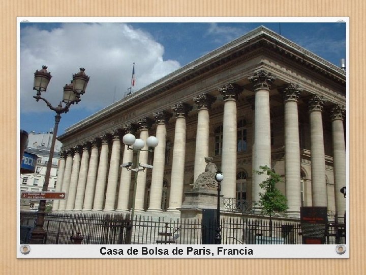 Casa de Bolsa de Paris, Francia 