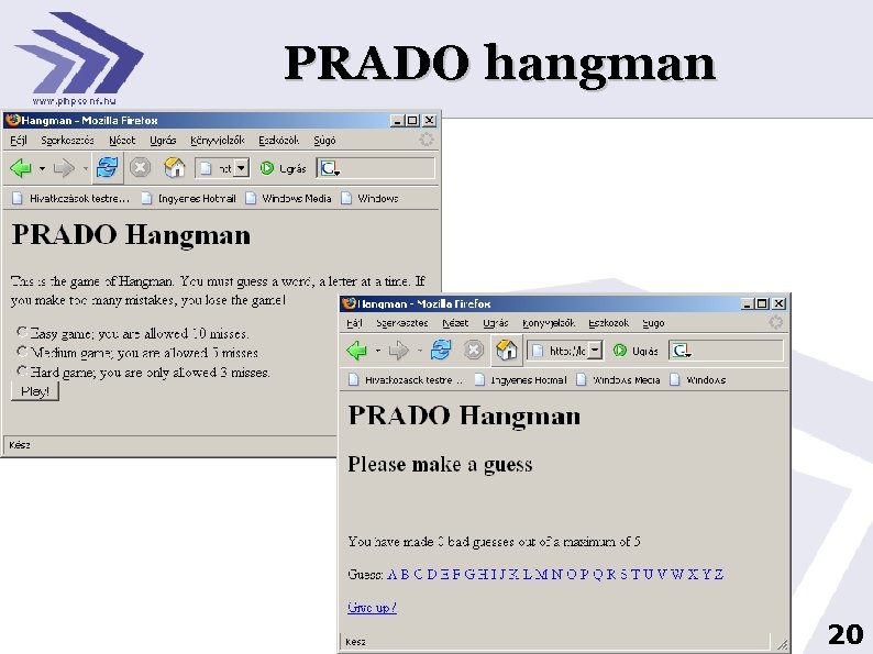 PRADO hangman 20 