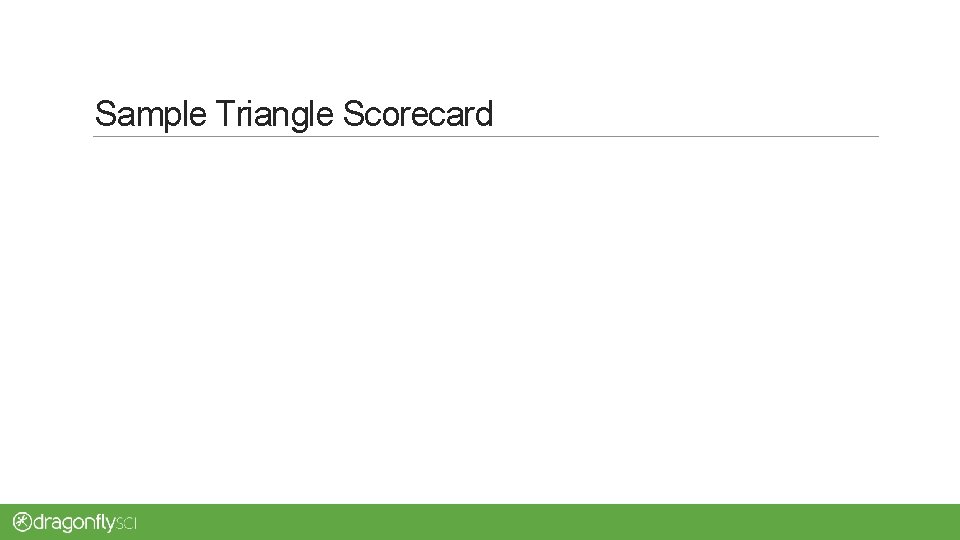 Sample Triangle Scorecard 