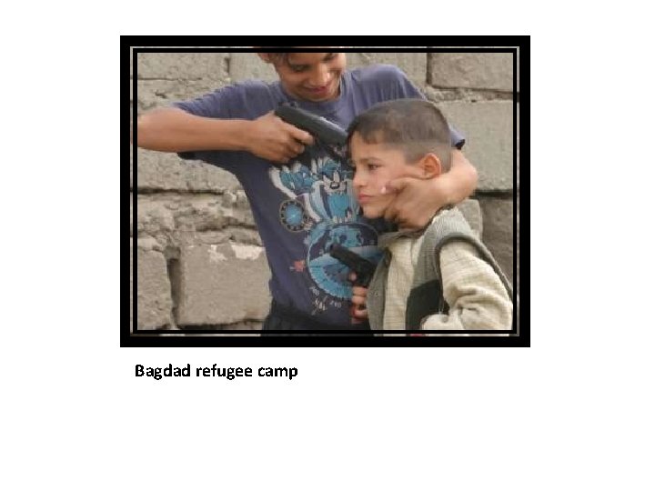 Bagdad refugee camp 