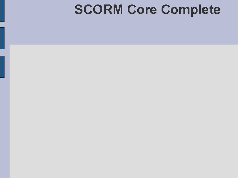 SCORM Core Complete 