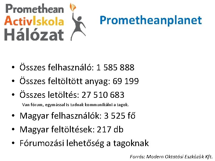 Prometheanplanet • Összes felhasználó: 1 585 888 • Összes feltöltött anyag: 69 199 •