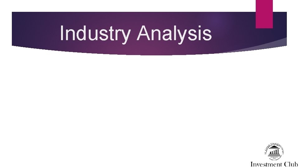 Industry Analysis 