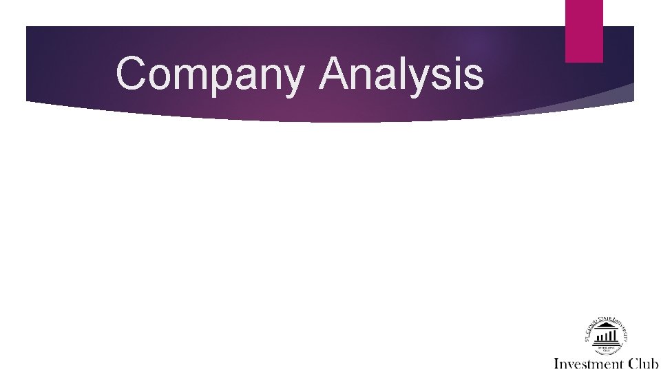 Company Analysis 