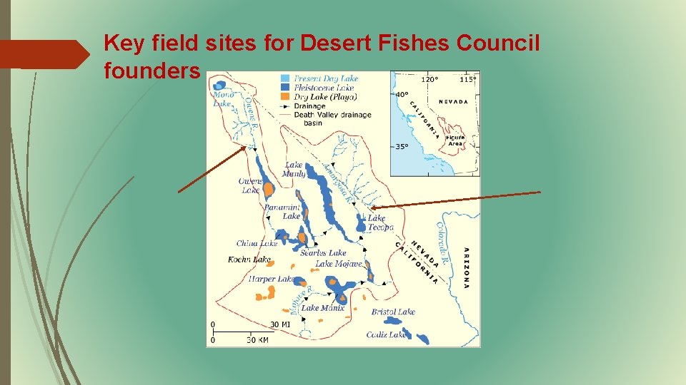 Key field sites for Desert Fishes Council founders 