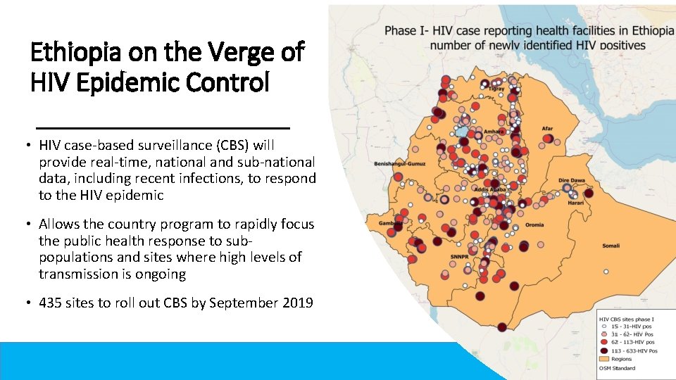 Ethiopia on the Verge of HIV Epidemic Control • HIV case-based surveillance (CBS) will