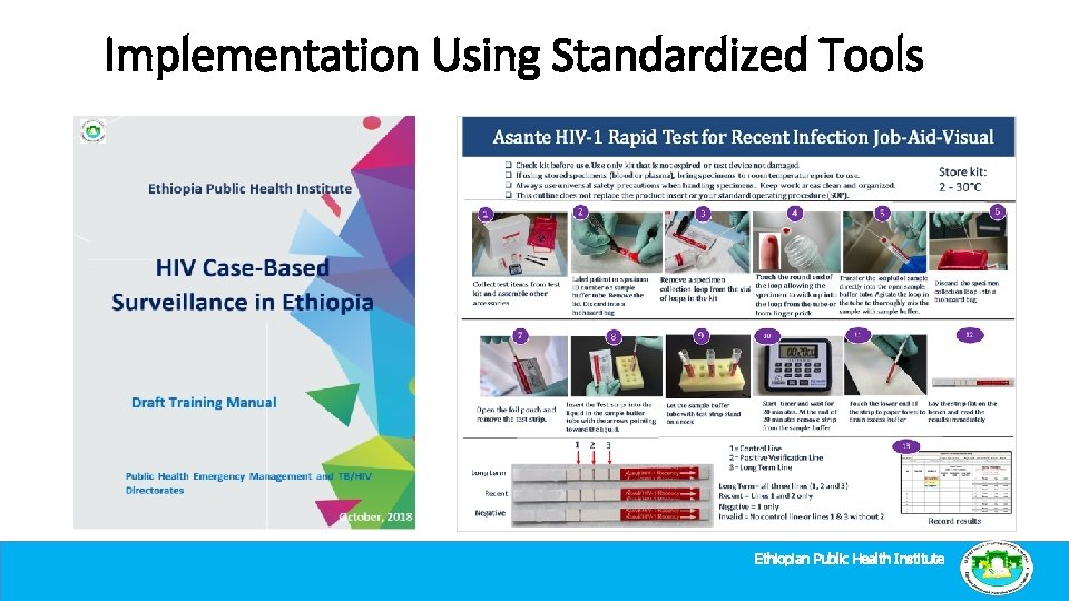 Implementation Using Standardized Tools Ethiopian Public Health Institute 