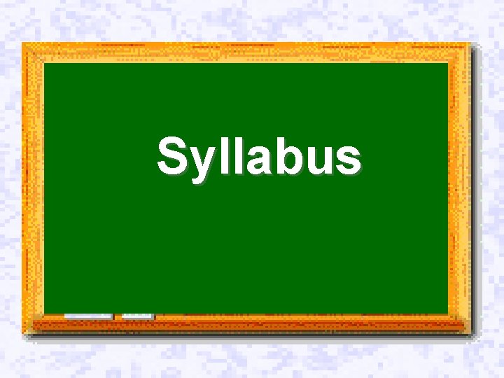 Syllabus Syllabus