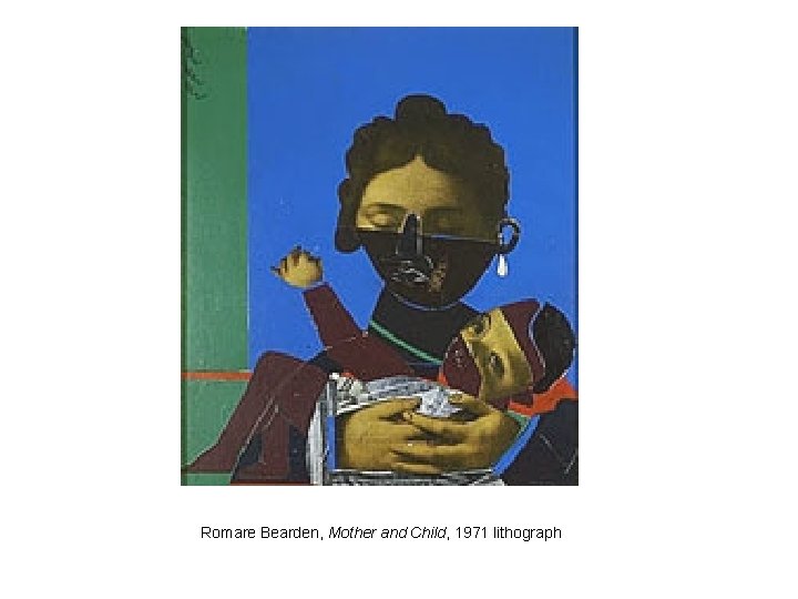 Romare Bearden, Mother and Child, 1971 lithograph 