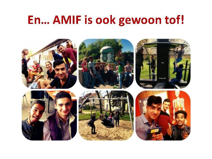 En… AMIF is ook gewoon tof! En… AMIF is ook gewoon tof!