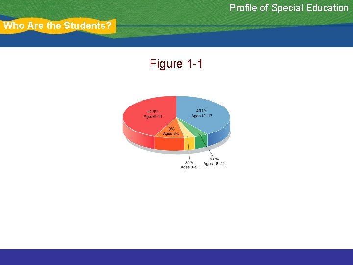 Profile of Special Education Who Are the Students? Figure 1 -1 