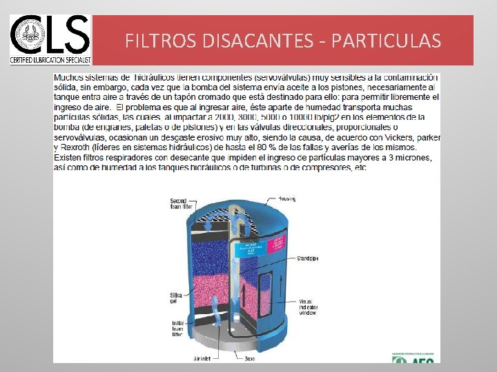 FILTROS DISACANTES - PARTICULAS 