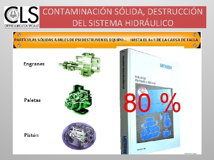 CONTAMINACIÓN SÓLIDA, DESTRUCCIÓN DEL SISTEMA HIDRÁULICO 