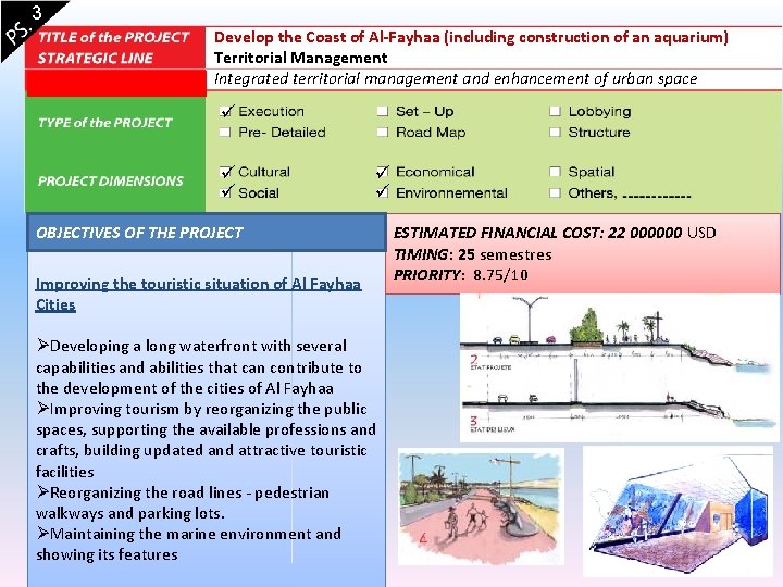 3 Develop the Coast of Al-Fayhaa (including construction of an aquarium) Territorial Management Integrated