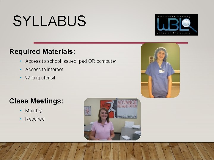 SYLLABUS Required Materials: • Access to school-issued Ipad OR computer • Access to internet SYLLABUS Required Materials: • Access to school-issued Ipad OR computer • Access to internet