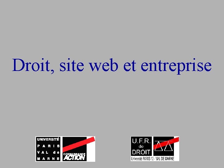 Droit, site web et entreprise 