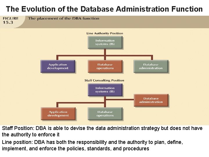 The Evolution of the Database Administration Function Staff Position: DBA is able to devise