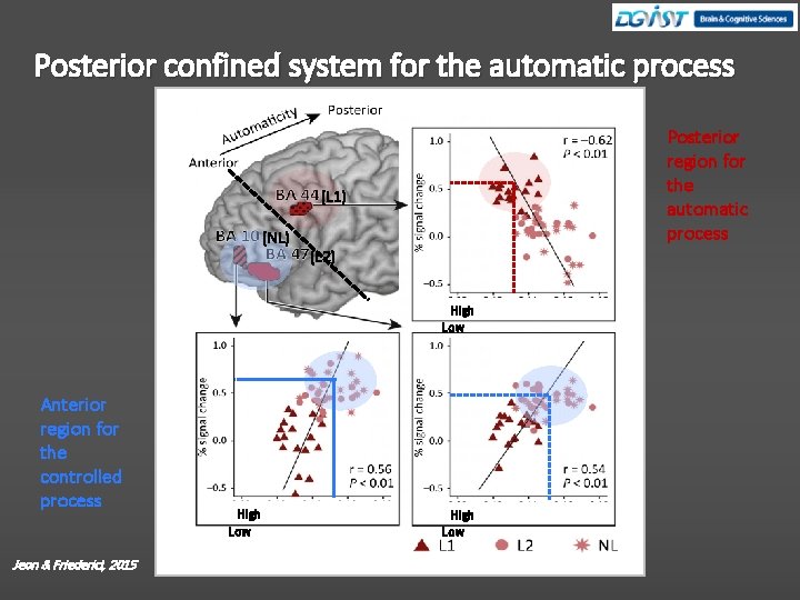 Posterior confined system for the automatic process Posterior region for the automatic process (L