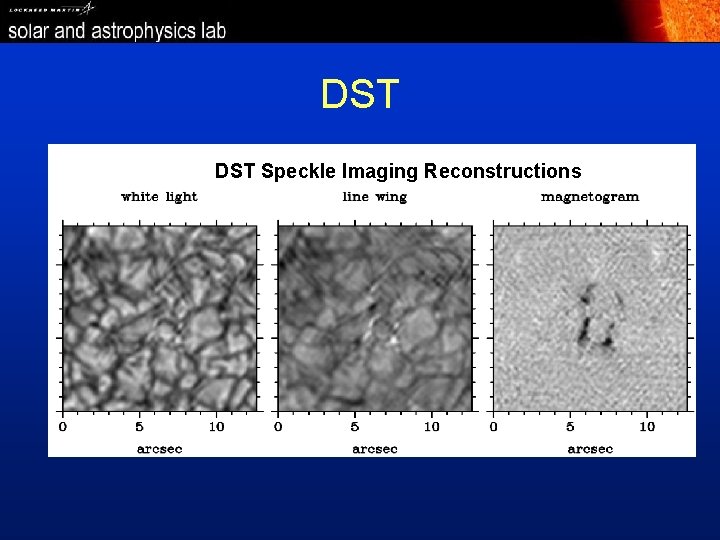 DST Speckle Imaging Reconstructions 