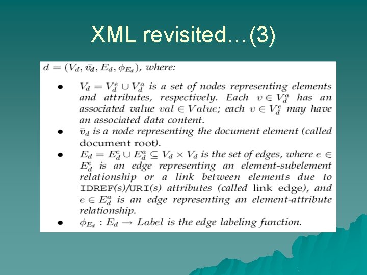 XML revisited…(3) 