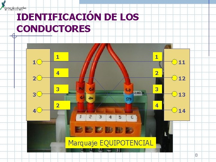 IDENTIFICACIÓN DE LOS CONDUCTORES 1 2 3 4 1 1 4 2 3 3