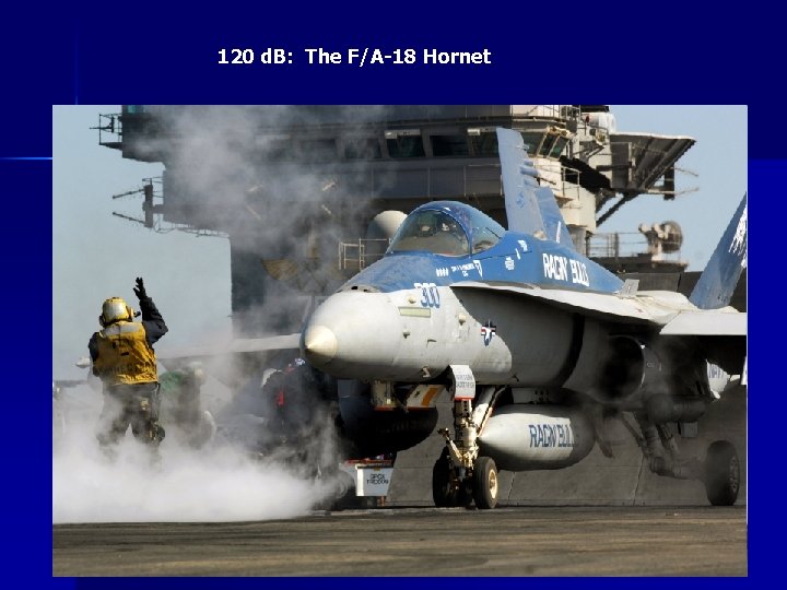 120 d. B: The F/A-18 Hornet 