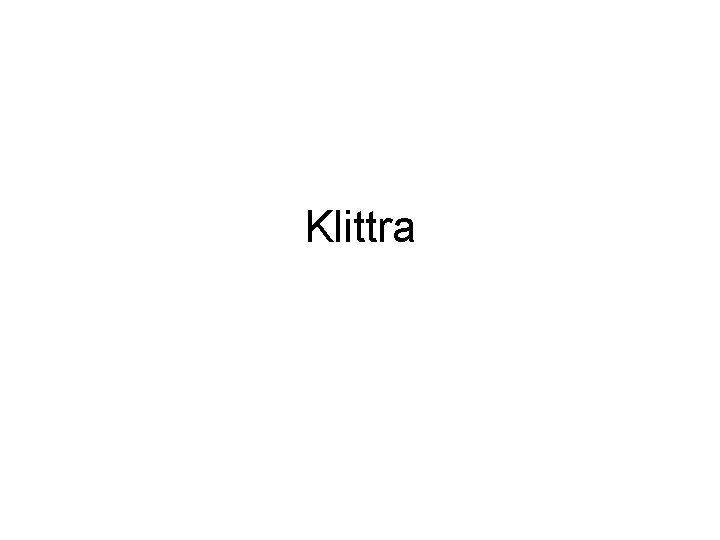 Klittra 