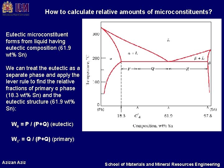 How to calculate relative amounts of microconstituents? Eutectic microconstituent forms from liquid having eutectic
