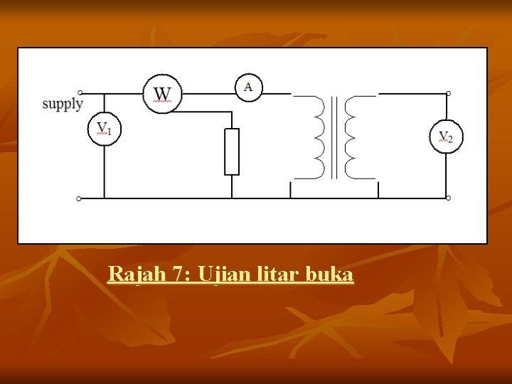 Rajah 7: Ujian litar buka 